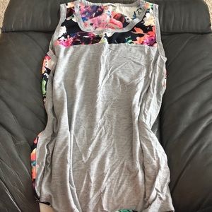 Floral back tank top